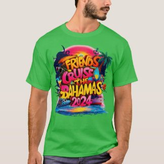 Friends Cruise 2024マッチングFlamingoクルーズチーム Tシャツ