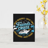 Friends Cruise 2025 Matching Group Vacation Trip C カード (黄色い花)