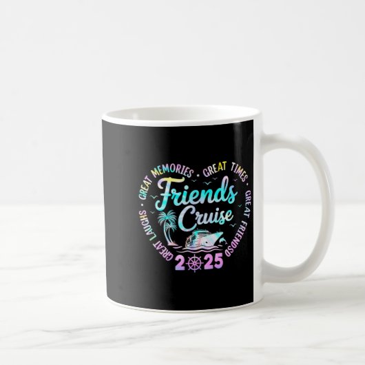 Friends Cruise 2025 Matching Group Vacation Trip C コーヒーマグカップ (右)