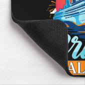 Friends Don't Cruise Alone Funny Cruising Ship Mat マウスパッド (コーナー)