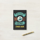 Friends Don't Let Friends Cruise Alone Funny ポストイット (デスク上)