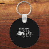 Friends Dont Let Friends Cruise Alone Ship Group  キーホルダー (正面)
