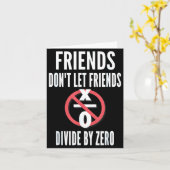 Friends Don't Let Friends Divide By Zero  カード (黄色い花)