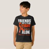 Friends Don't Let Friends Fight Cancer Alone Kidne Tシャツ (正面フル)