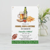 Friends Food and Football party invitation 招待状 (スタンド正面)