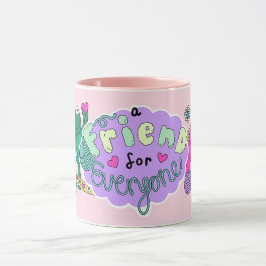 "Friends for Everyone" ロゴ マグ (中央)
