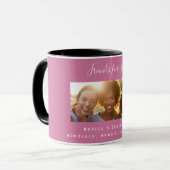Friends for life photo names dark pink マグカップ (正面左)