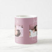 Friends for life photo names mauve dusty rose pink コーヒーマグカップ (中央)