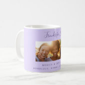 Friends for life photo names violet lavender コーヒーマグカップ (正面左)