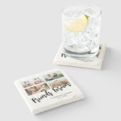 Friends Foreverフォトコラージギフトfor BFFカスタム ストーンコースター (横)