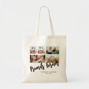 Friends Foreverフォトコラージギフトfor BFFカスタム トートバッグ