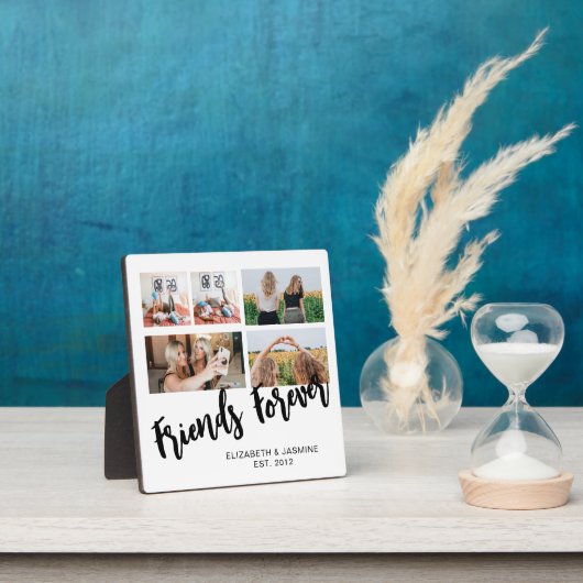 Friends Foreverフォトコラージギフトfor BFFカスタム フォトプラーク (インサイチュ)