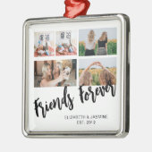 Friends Foreverフォトコラージギフトfor BFFカスタム メタルオーナメント (左)