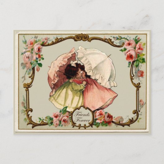 Friends Foreverヴィンテージ再生はがき ポストカード (正面)