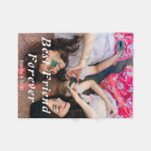 Friends Forever最高のフリースブランケット-カスタム写真 フリースブランケット (正面(横))