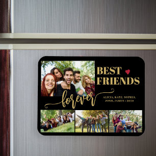 Friends Forever最高の写真コラージュパーソナライズされた マグネット
