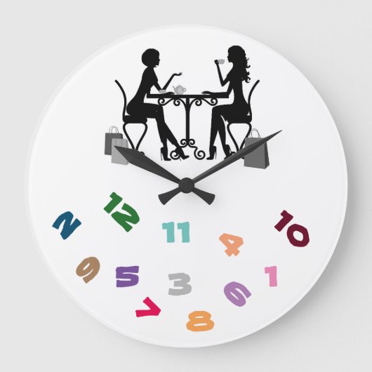 *** FRIENDS FOREVER最高の***フレンドシップ·クロック ラージ壁時計 (正面)