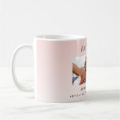 Friends forever赤面ピンク写真 コーヒーマグカップ (左)