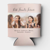 Friends forever BFFパーティーバラ金ゴールド写真 缶クーラー (正面)