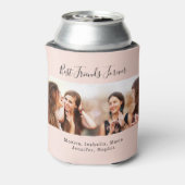 Friends forever BFFパーティーバラ金ゴールド写真 缶クーラー (缶裏面)