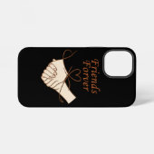 Friends Forever Heartline Art iPhone 12 Mini カー iPhoneケース (裏面横)