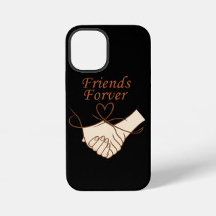Friends Forever Heartline Art iPhone 12 Mini カー Miniケース