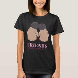 Friends Forever Penguin Womens T Shirt - Dark Tシャツ