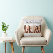 Friends forever photo silver purpleグリッター クッション (椅子)