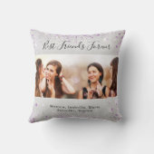 Friends forever photo silver purpleグリッター クッション (裏面)