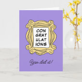 FRIENDS™ Frameおめでとうございます カード (黄色い花)