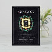 FRIENDS™ Friendsmas ホリデーパーティー 箔シーズンカード (立ち正面)