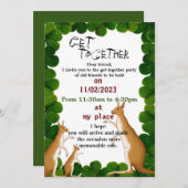 Friends gather  invitation 招待状 (正面/裏面)