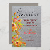 Friends get together invitation 招待状 (正面/裏面)