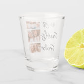 Friends Gift BFF Friendship Photo Collage ショットグラス (裏面)