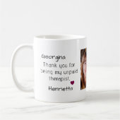 friends gift thank you for being my therapist コーヒーマグカップ (左)