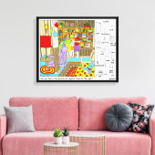 Friends Hidden Objectsパズル キャンバスプリント (インサイチュ (リビング))