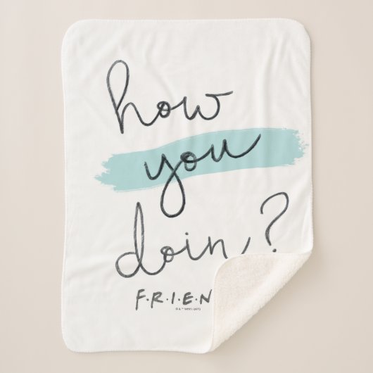 FRIENDS™ | How You Doin? シェルパブランケット (正面)