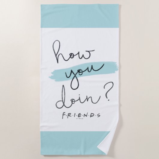 FRIENDS™ | How You Doin? ビーチタオル (正面)