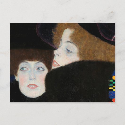 Friends I, The Sisters by Gustav Klimt ポストカード (正面)