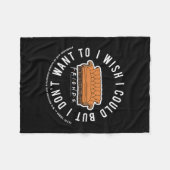 Friends I Wish I Could But I Don't Want To Cket Lo フリースブランケット (正面(横))