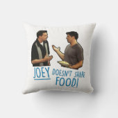 FRIENDS™ | Joeyは食べ物を共有しない! クッション (裏面)