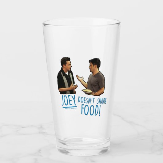 FRIENDS™ | Joeyは食べ物を共有しない！ タンブラーグラス (正面)
