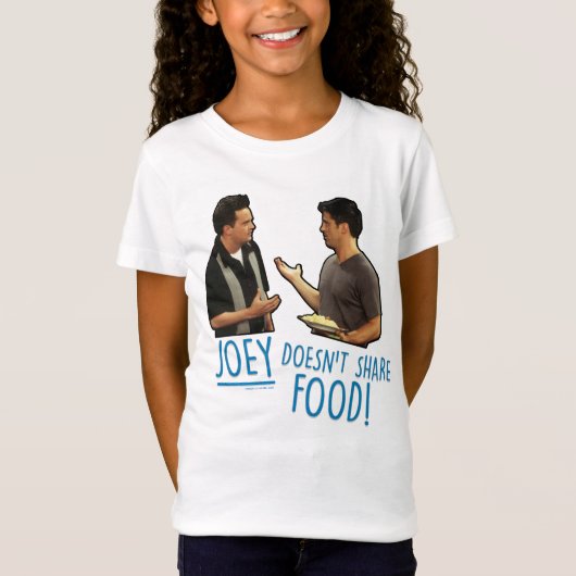 FRIENDS™ | Joeyは食べ物を共有しない！ Tシャツ (正面)