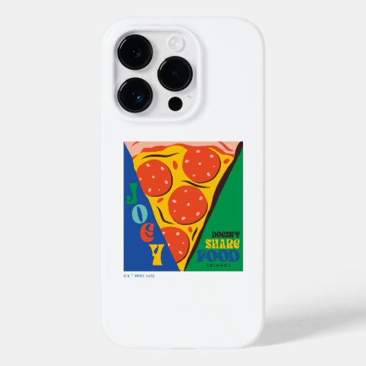 FRIENDS™ | Joey Doesn't Share Food - ピザ グラフィック Case-Mate iPhoneケース (裏面)
