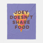 FRIENDS™ | Joey Doesn't Share Food - ピザ フリースブランケット (正面)