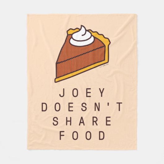 FRIENDS™ | Joey Doesn't Share Food フリースブランケット (正面)