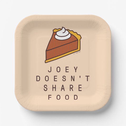 FRIENDS™ | Joey Doesn't Share Food ペーパープレート (正面)