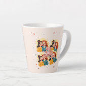 Friends Keepsake Collage add your photo カフェラテマグ (右アングル)