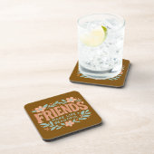 Friends Make Life Beautiful Floral Coaster Set 6 コースター (右側)