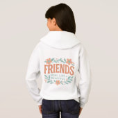 Friends Make Life Beautiful Kids' Pullover Hoodie  (裏面フル)